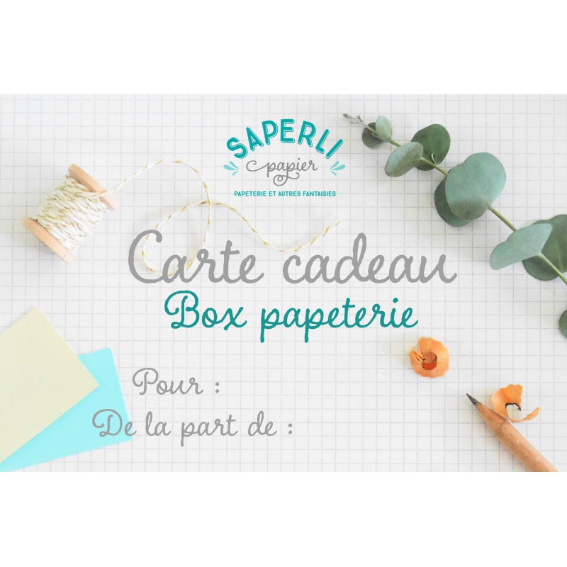 CARTE CADEAU PAPIER