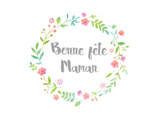 Carte "Bonne fête maman"