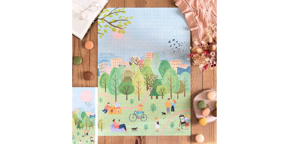 Puzzle "Balade aux Buttes-Chaumont"