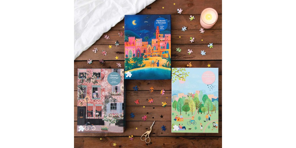 Pack 2 puzzles : New-York / Paris