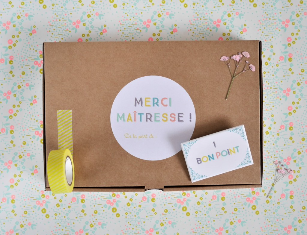 Une box a personnaliser pour le maître ou la maitresse ou la nounou par Saperlipapier